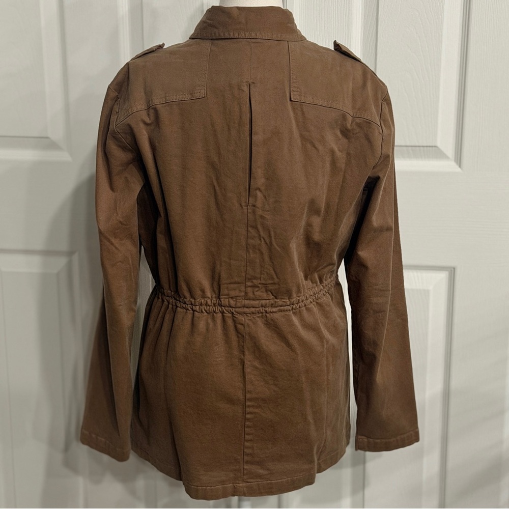 Gramicci Field Jacket Women M Brown Snap Embroidery Artisan Cargo Gorpcore Lined - Picture 5 of 14